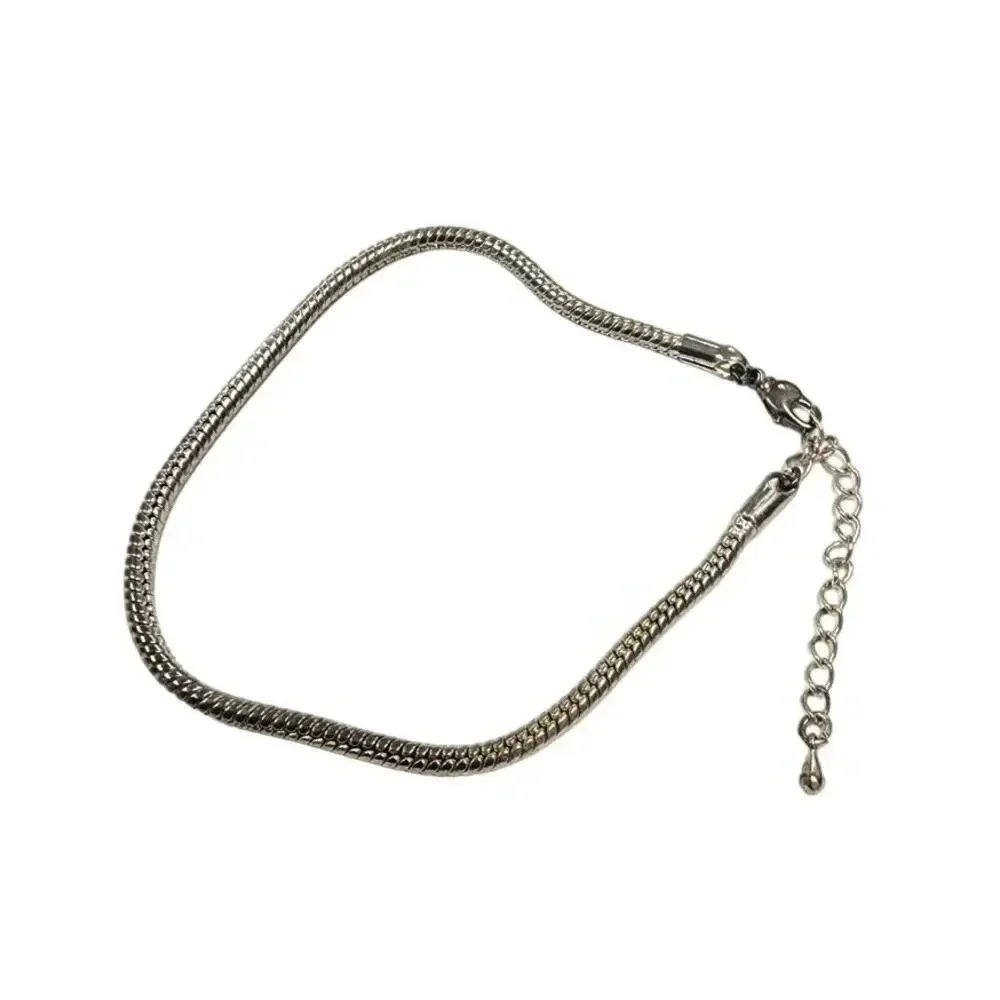 Silver Chain Bracelet Adjustable – 8 Inch with 2 Inch Extension